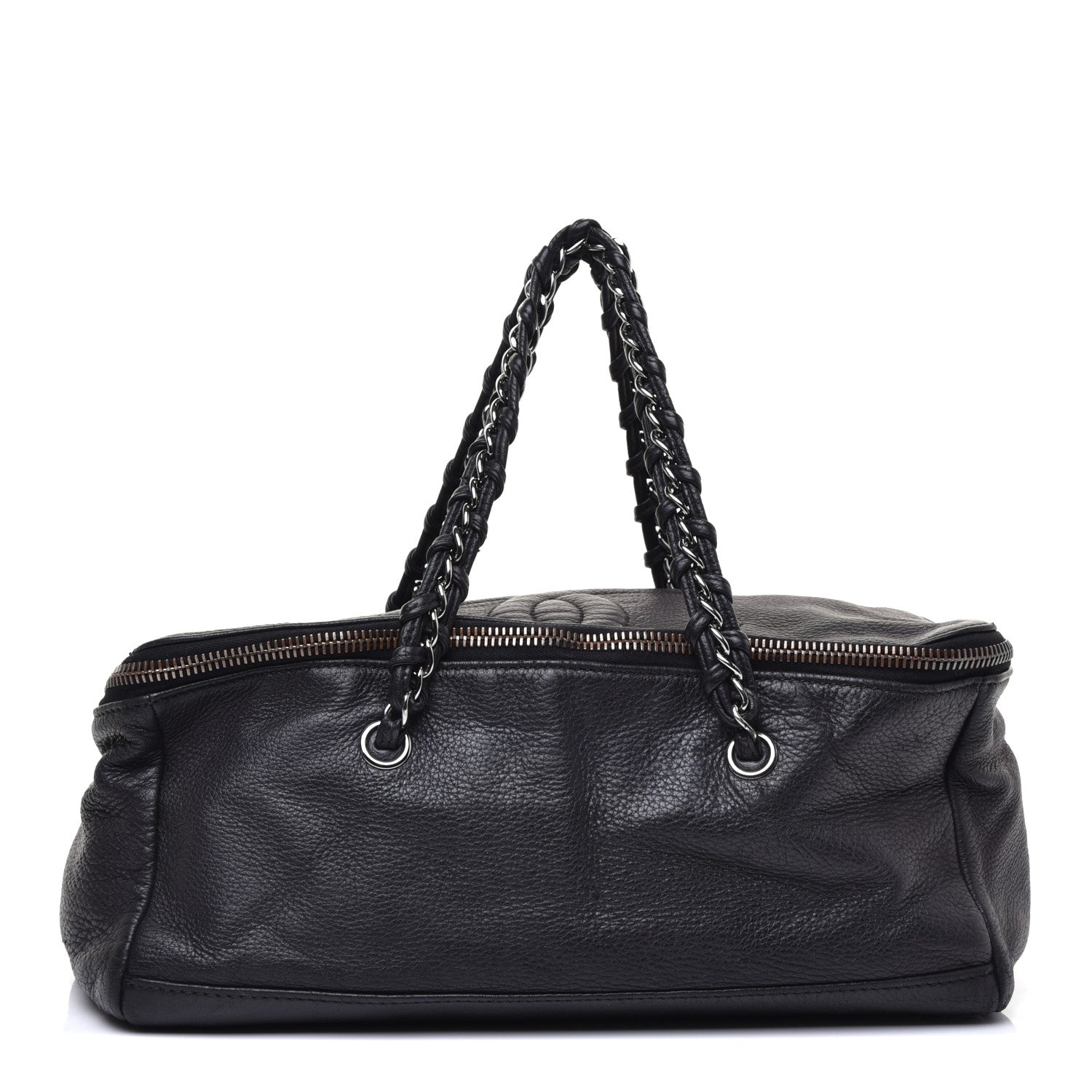 Chanel Deerskin Luxe Ligne Bowler Black 1 of 10