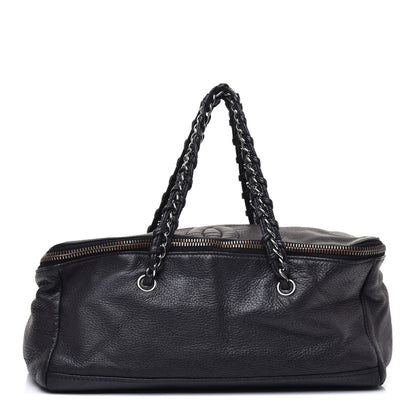 Chanel Deerskin Luxe Ligne Bowler Black 1 of 10