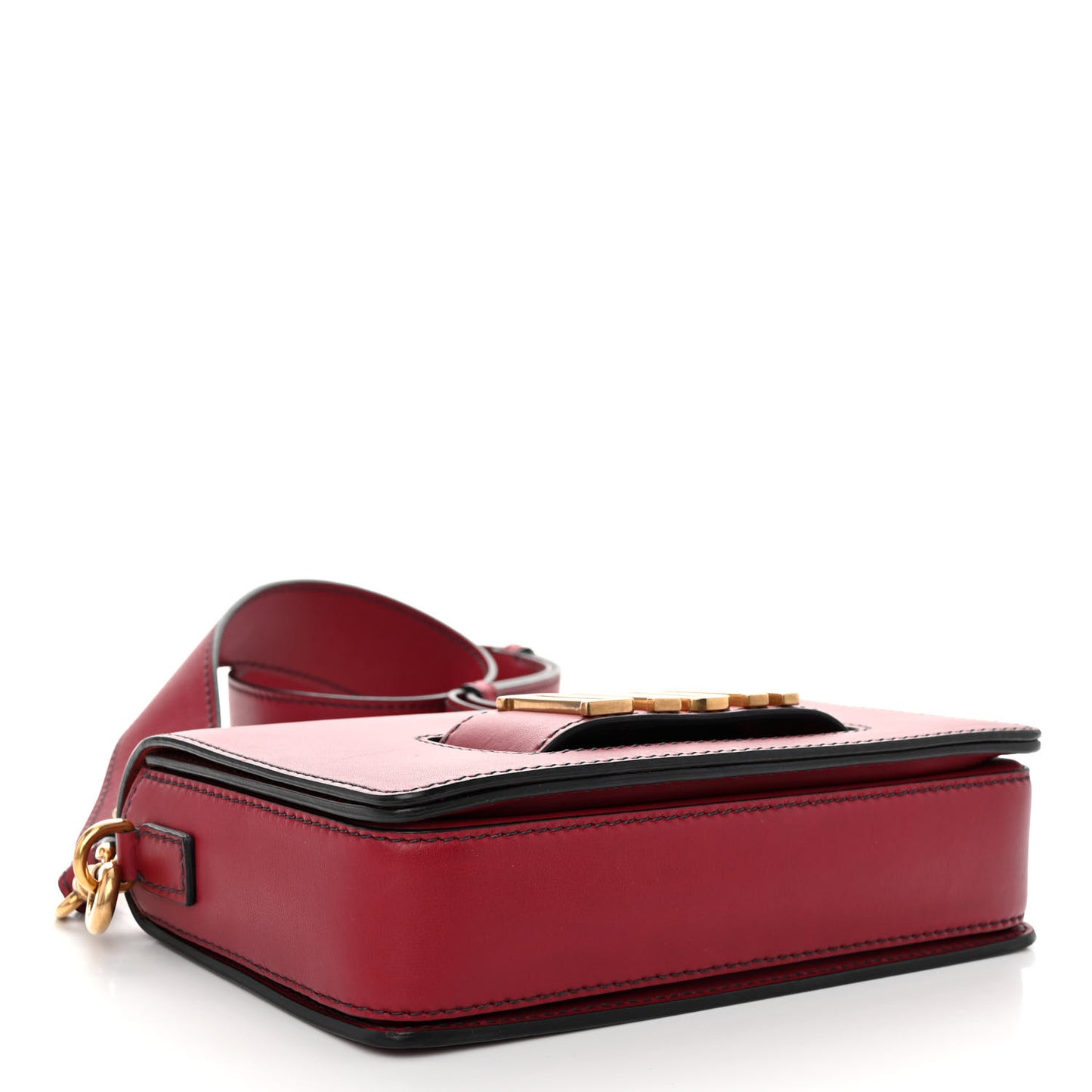 Smooth Calfskin Dio(r)evolution Flap Bag Red