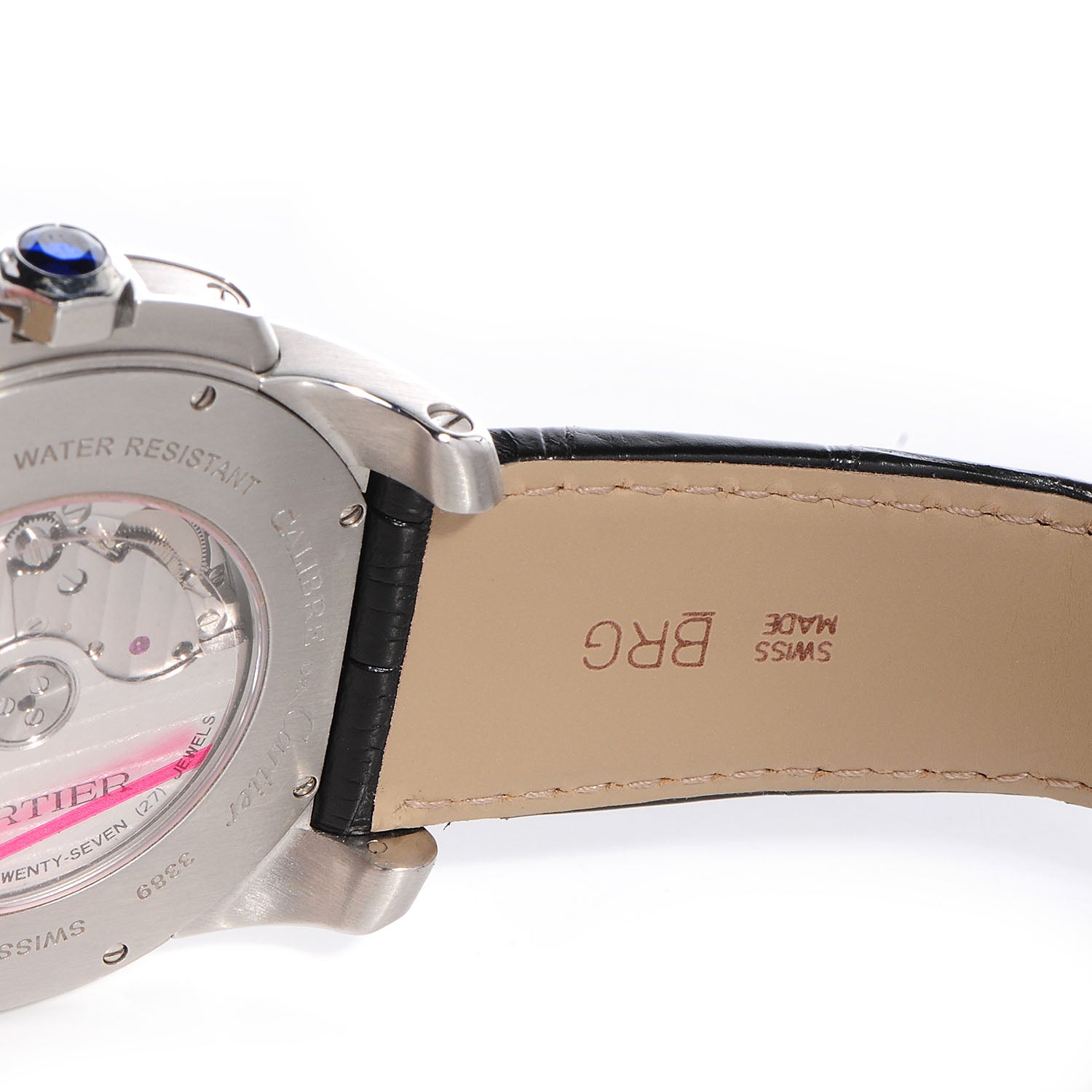 Cartier Stainless Steel Alligator 42mm Calibre de Cartier Automatic Watch 5 of 9