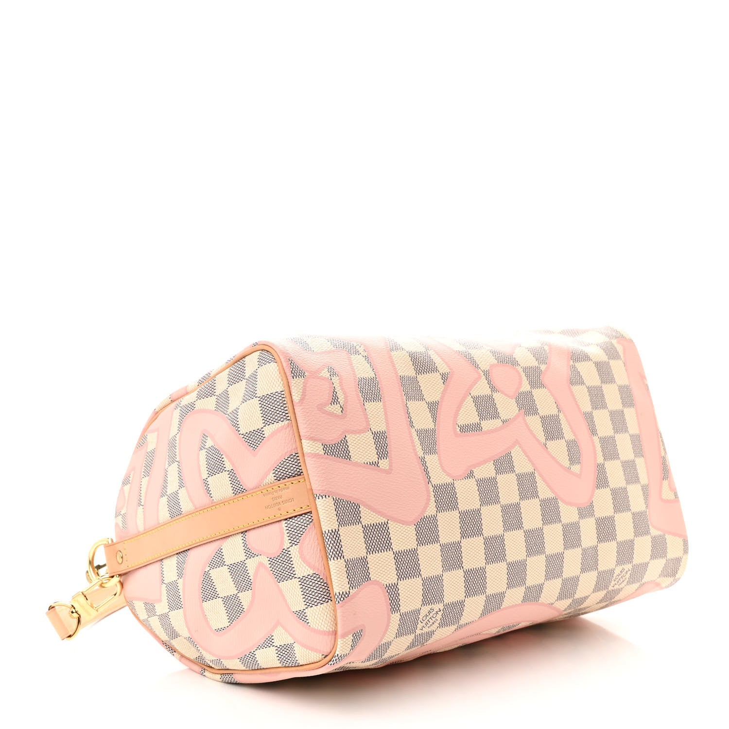 Louis Vuitton Damier Azur Tahitienne Speedy Bandouliere 30 Rose Ballerine 4 of 11