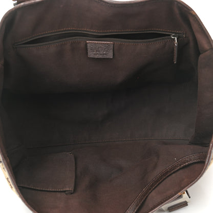 Gucci GG Monogram Web Pop Tote Dark Brown 5 of 16