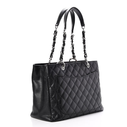 Chanel Caviar Quilted Grand Shopping Tote GST Black 3 of 7