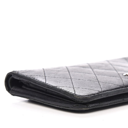 Chanel Lambskin Quilted Yen Wallet Black 11 of 16