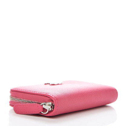 Chanel Goatskin Zip Coin Purse Fuchsia 4 of 10