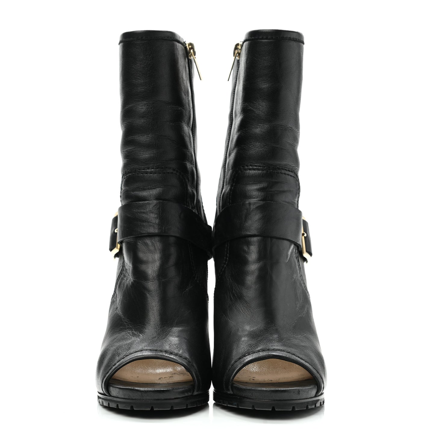 Lambskin Deja Biker Boots 39.5 Black
