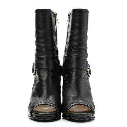 Jimmy Choo Lambskin Deja Biker Boots 39.5 Black 2 of 9