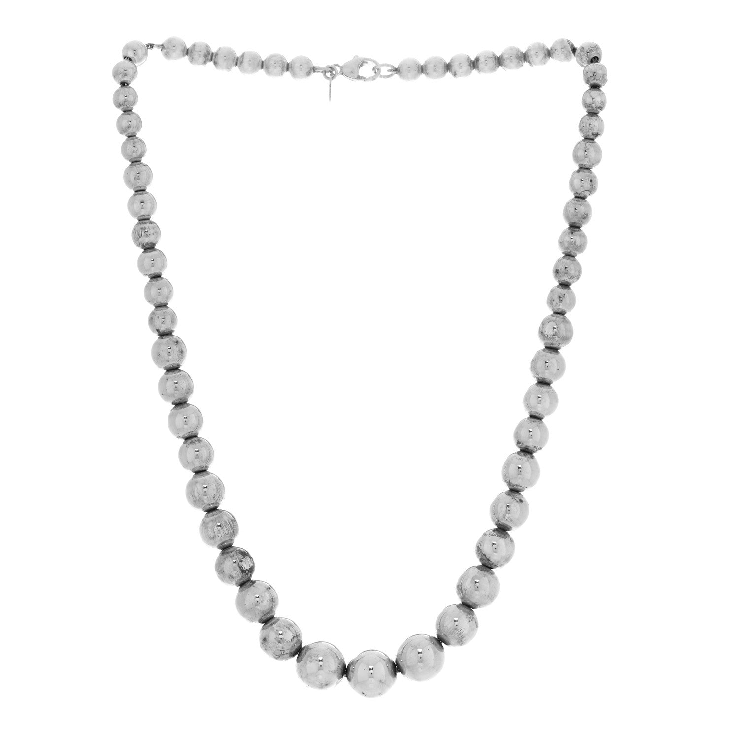 Tiffany Sterling Silver HardWear Graduated Ball Necklace 2 of 4