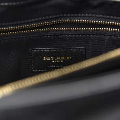 Saint Laurent Calfskin Y Quilted Monogram Large Loulou Chain Satchel Black 8 of 10