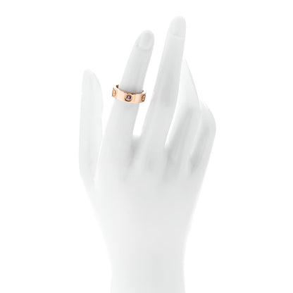 Cartier 18K Pink Gold Pink Sapphire 5.5mm LOVE Ring 50 5.25 2 of 4