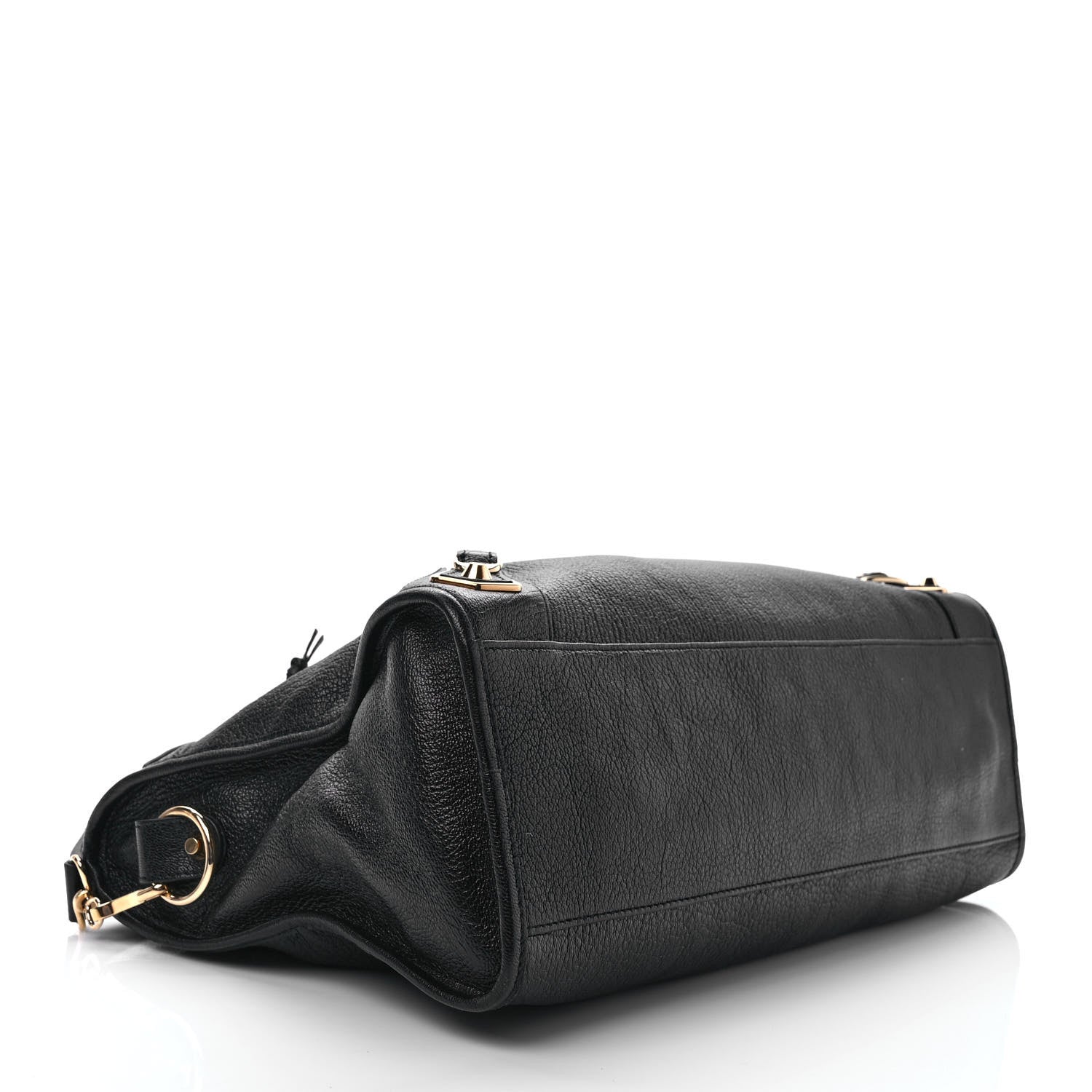 Balenciaga Chevre Gold Metallic Edge Hardware City Black 4 of 9
