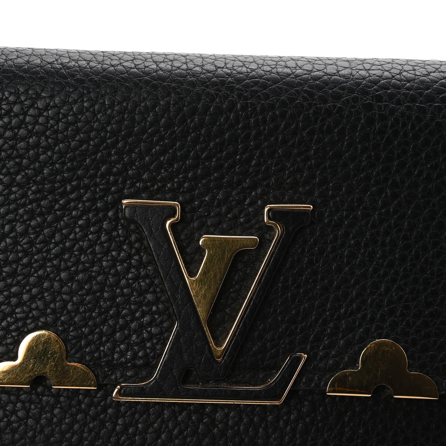 Louis Vuitton Taurillon Embellished Capucines Long Wallet Black 8 of 11