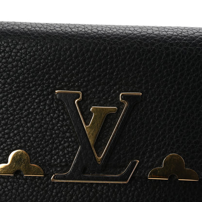 Louis Vuitton Taurillon Embellished Capucines Long Wallet Black 8 of 11