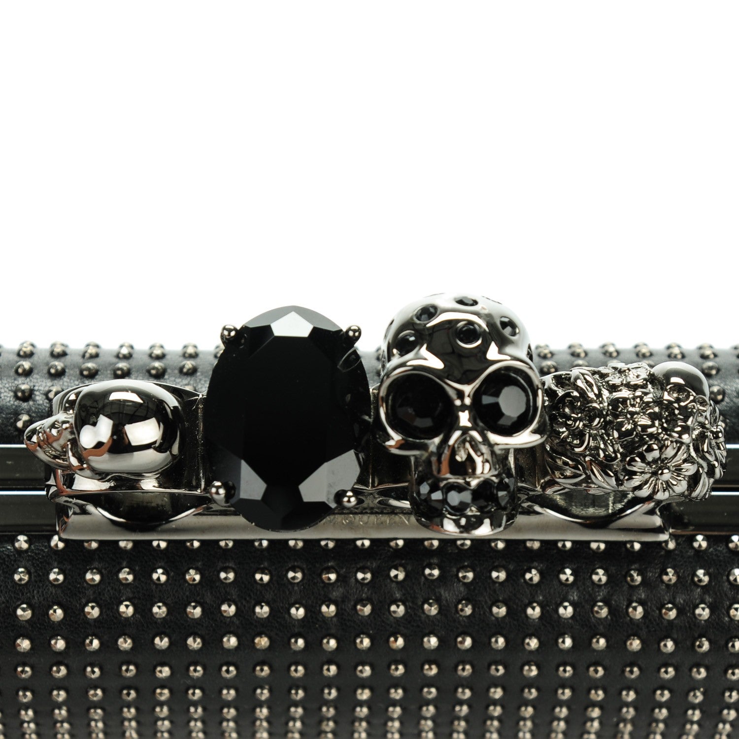 Alexander McQueen Studded Knucklebox Clutch Black 5 of 8
