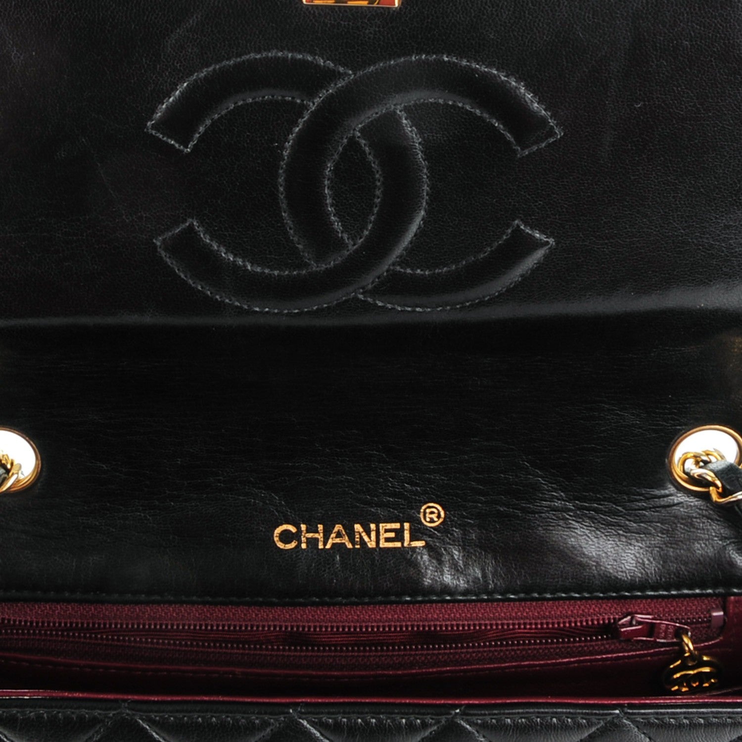 Chanel Lambskin Quilted Small Single Flap Black 7 of 10
