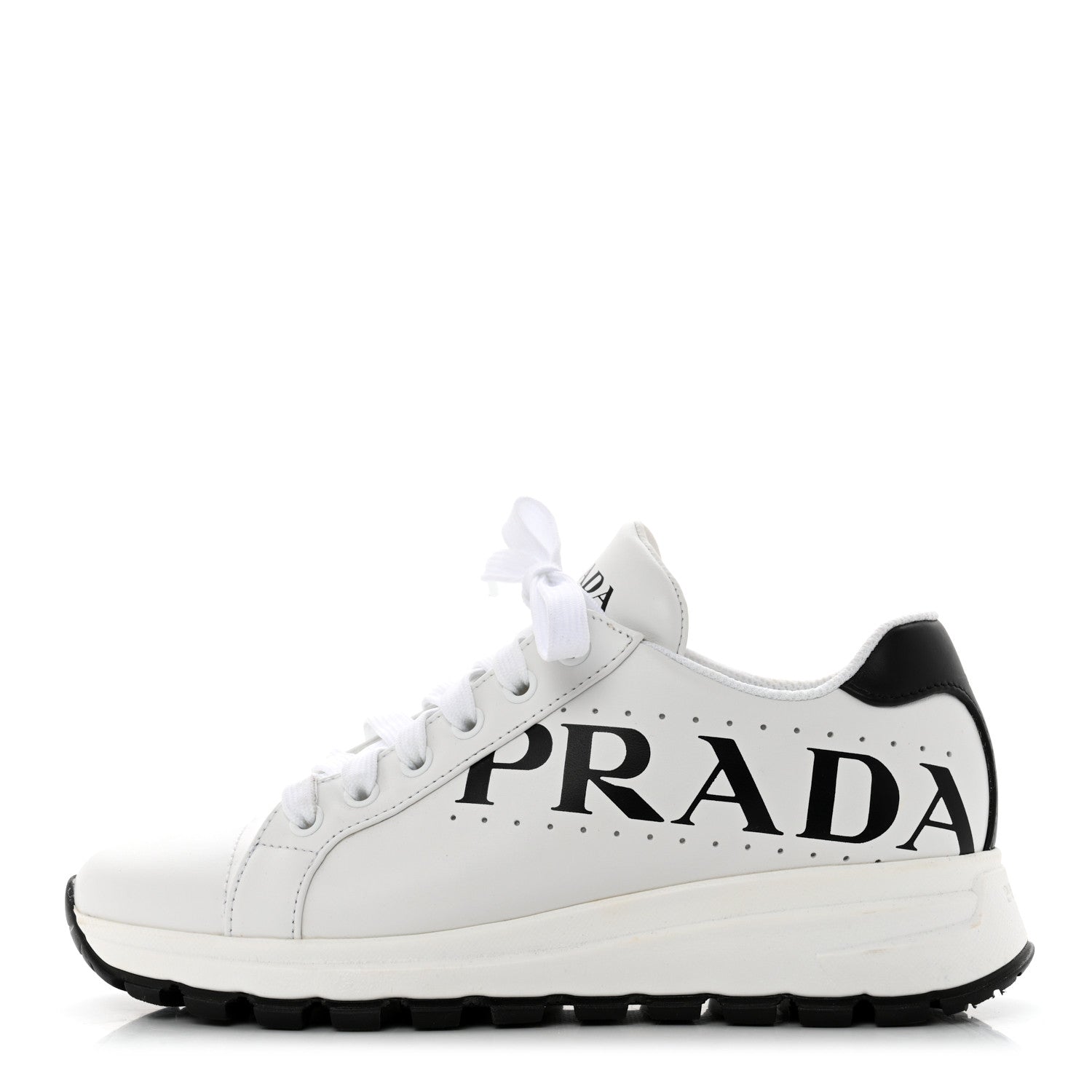 Prada Nylon Gabardine Logo Sneakers 36 White 1 of 9