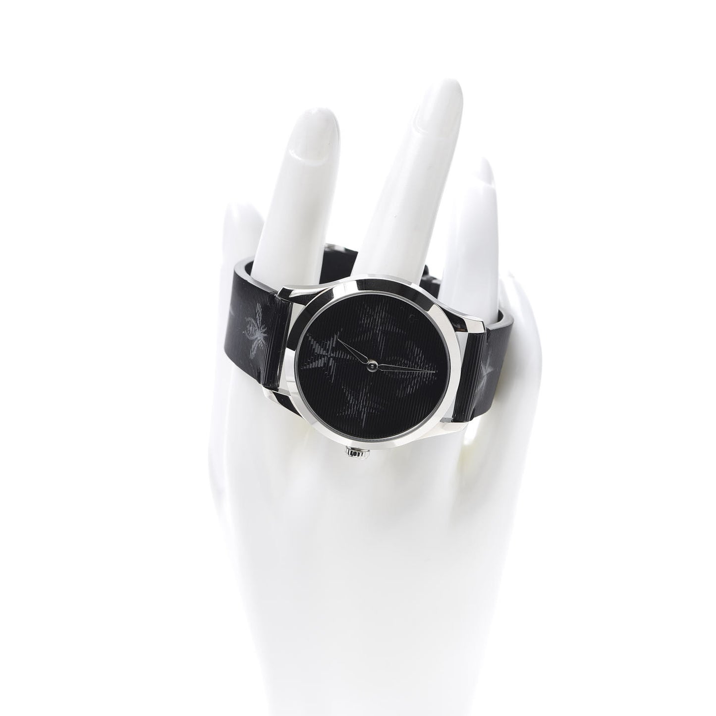 Stainless Steel Calfskin 38mm G-Timeless Bee Star Hologram Quartz Watch Black