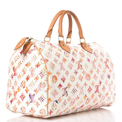 Louis Vuitton Watercolor Aquarelle Speedy 35 White 3 of 14