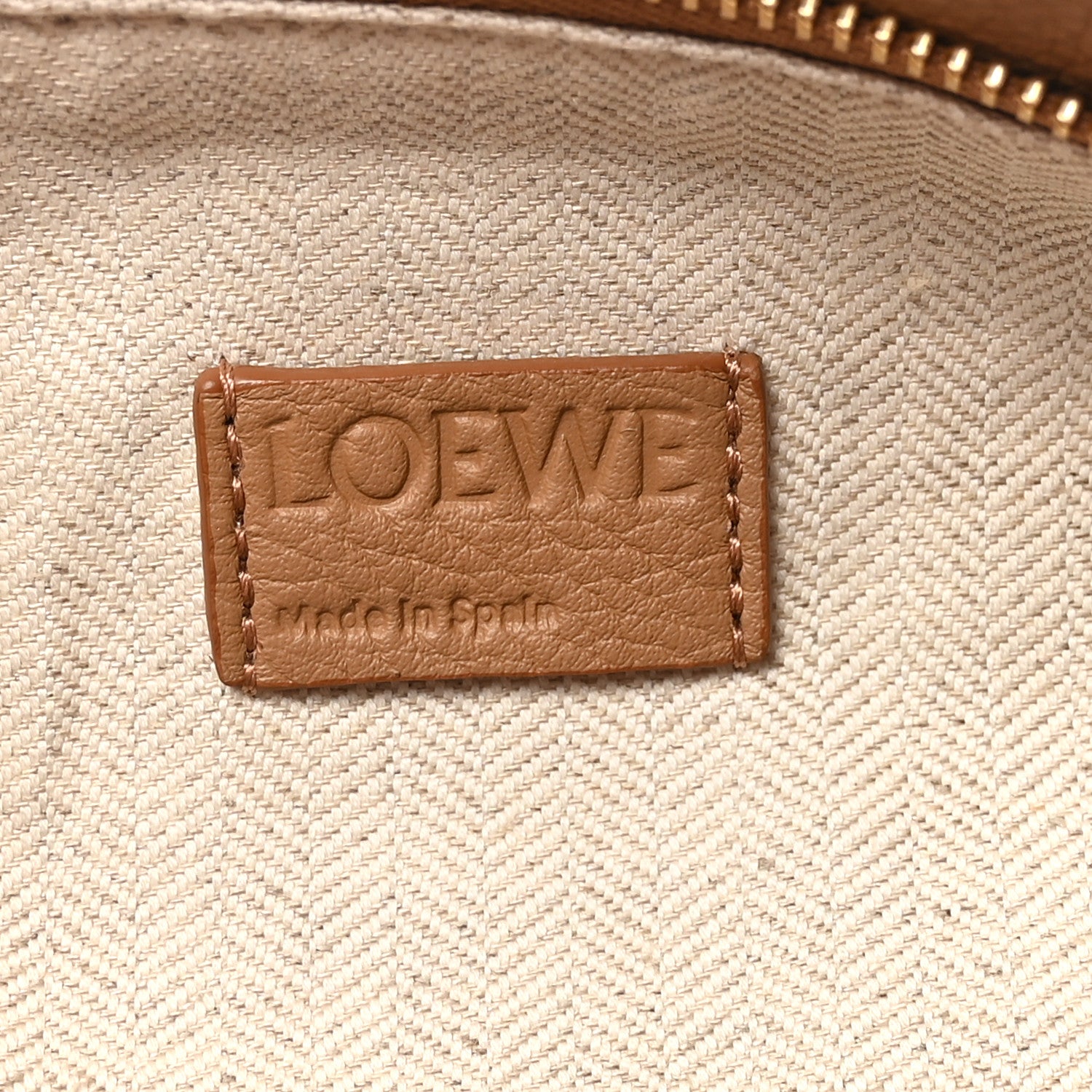 Loewe Grained Calfskin Medium Puzzle Edge Bag Toffee 6 of 9