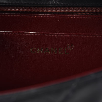 Chanel Lambskin Quilted XL Jumbo Single Flap Black 6 of 9