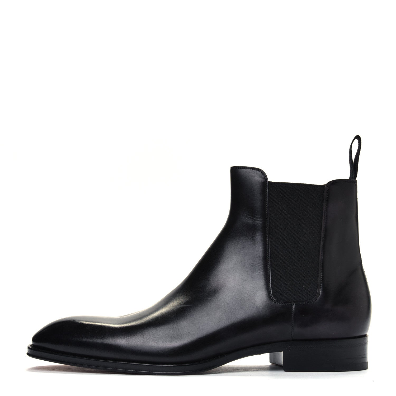 Louis Vuitton Hand Waxed Calfskin Mens LV Vendome Chelsea Boots 10 Black 1 of 7