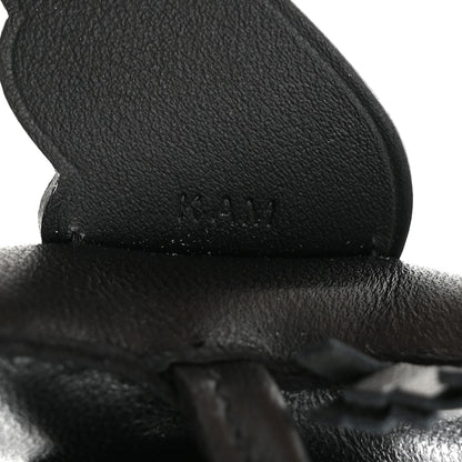 Hermes Milo Lambskin Matte Alligator Touch Grigri Rodeo Pegase Horse Bag Charm PM So Black 4 of 5