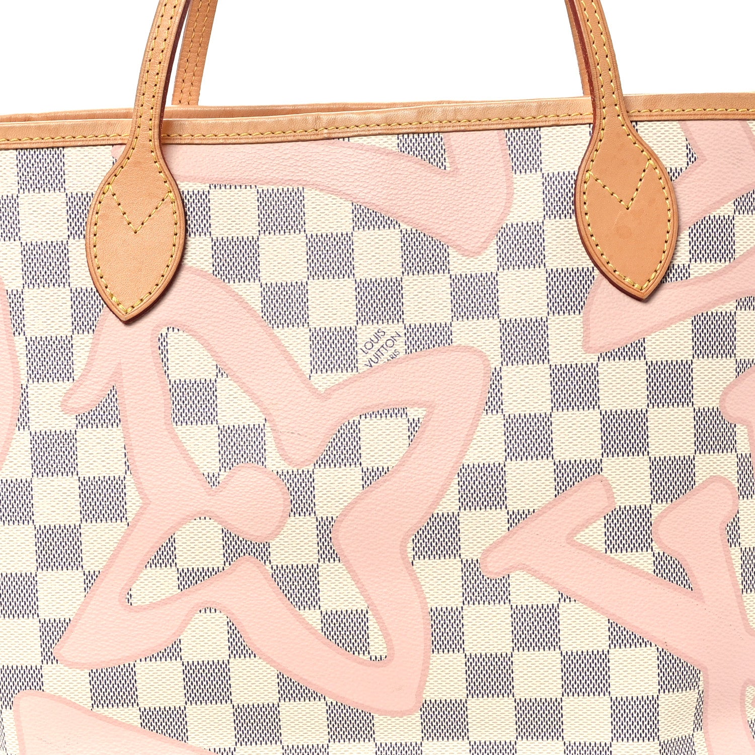 Louis Vuitton Damier Azur Tahitienne Neverfull MM 10 of 14