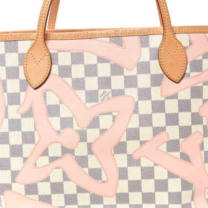 Louis Vuitton Damier Azur Tahitienne Neverfull MM 10 of 14