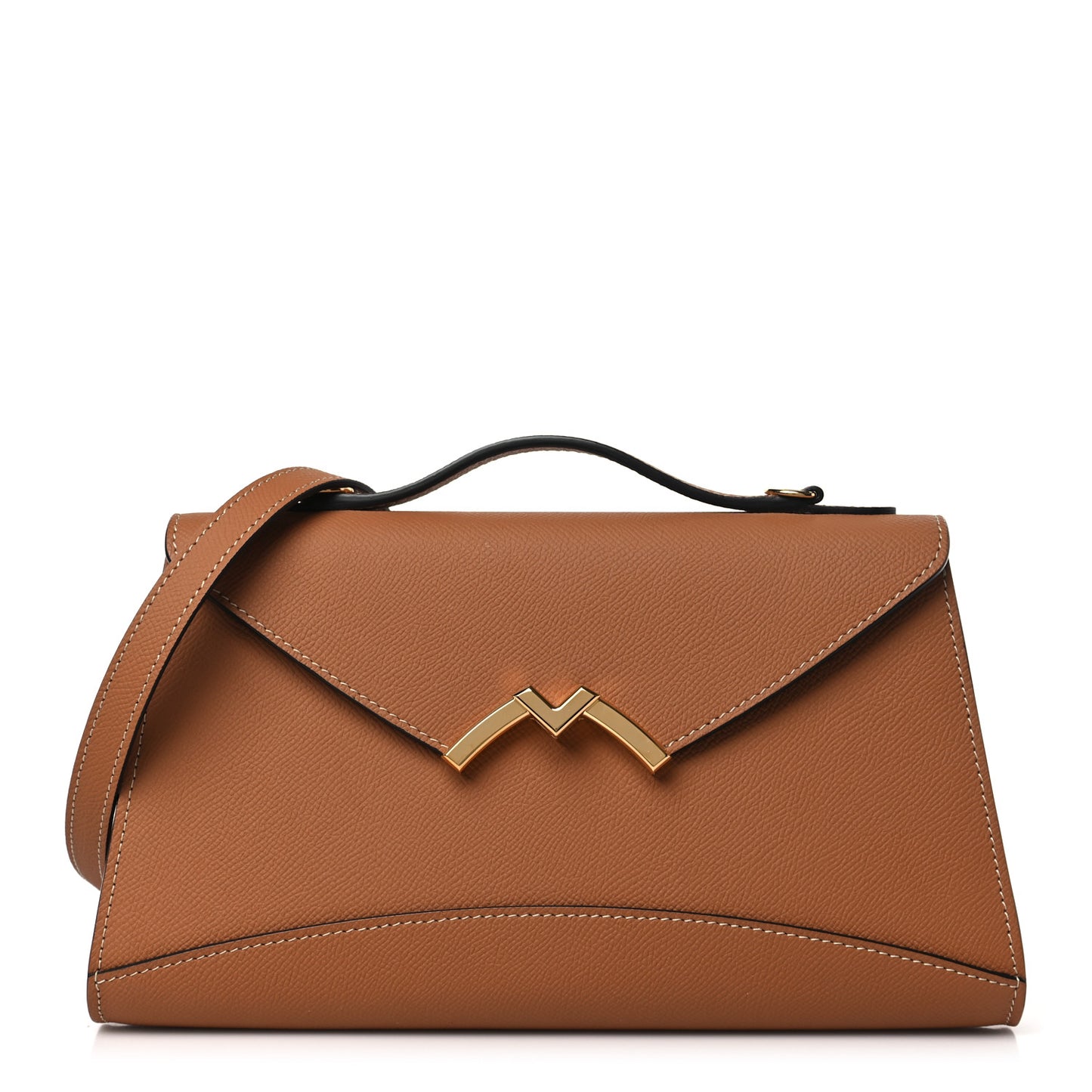 Carat Calfskin Gabrielle Clutch Cannelle