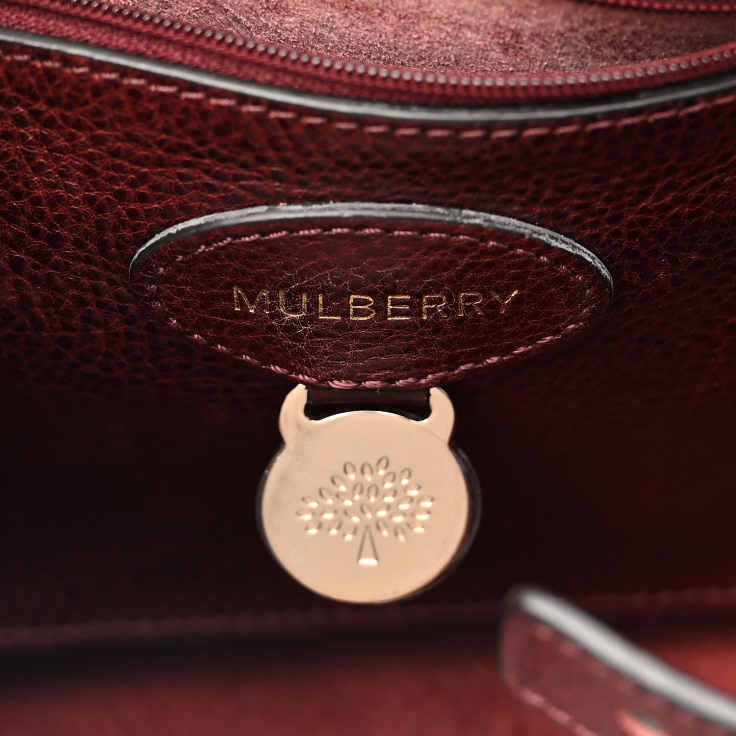 Mulberry Natural Leather Small Bayswater Oxblood 6 of 12