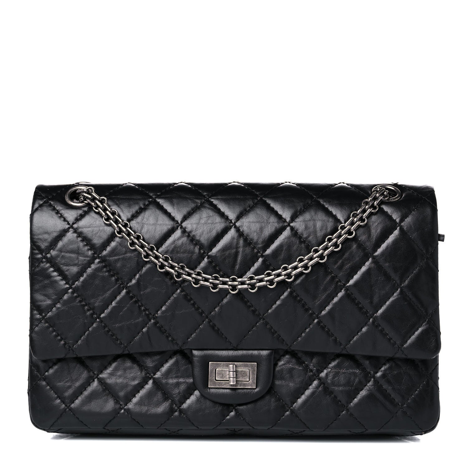 Chanel Aged Calfskin Quilted 2.55 Reissue 226 Flap Black 1 of 18