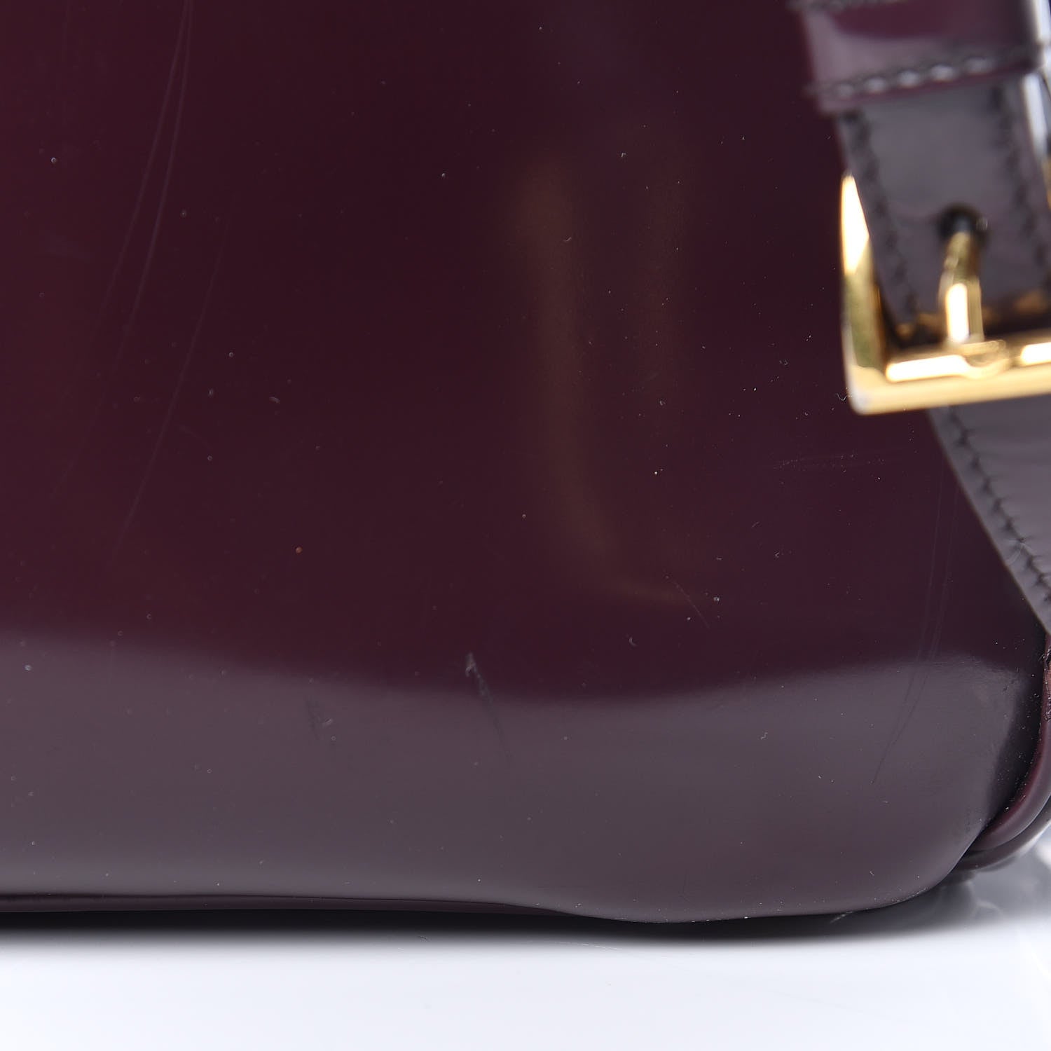 Prada Saffiano Vernice Medium Galleria Double Zip Tote Granato 15 of 15