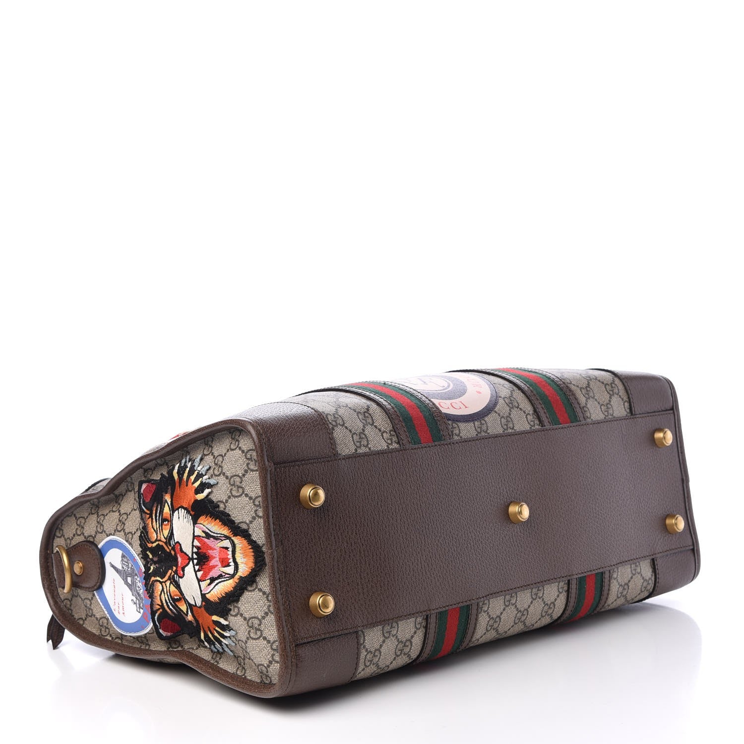 Gucci Soft GG Supreme Monogram Courrier Medium Duffle Bag Beige New Acero Multicolor 6 of 10