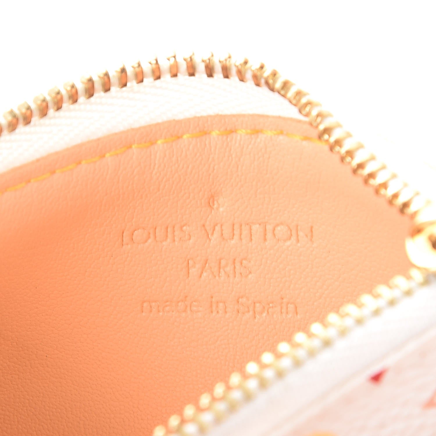 Louis Vuitton Monogram Multicolor Key Pouch White 6 of 7