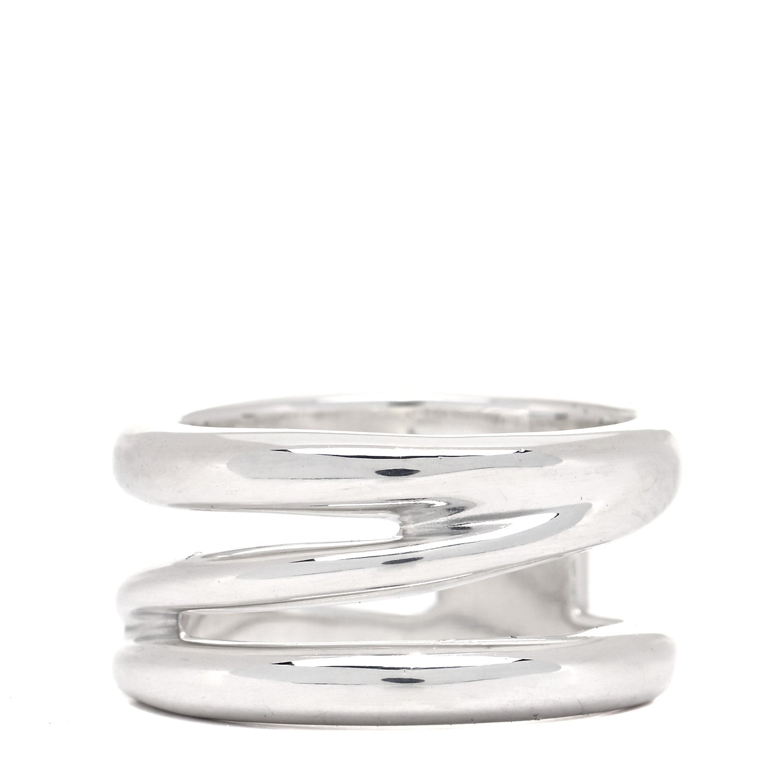 Tiffany Sterling Silver Zig Zag Ring 52 6 1 of 5