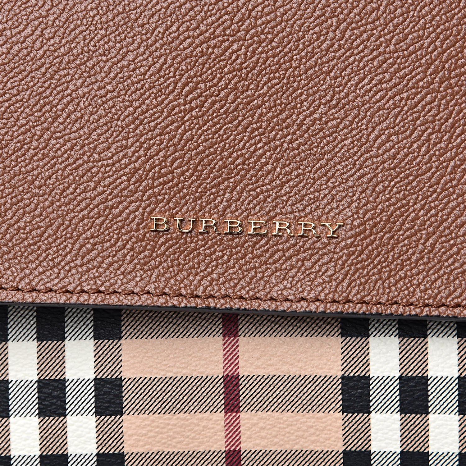 Burberry Haymarket Check Small Loxley Crossbody Bright Toffee 10 of 11