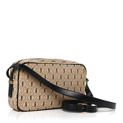 Saint Laurent Canvas Monogram All Over Camera Bag Beige 3 of 11