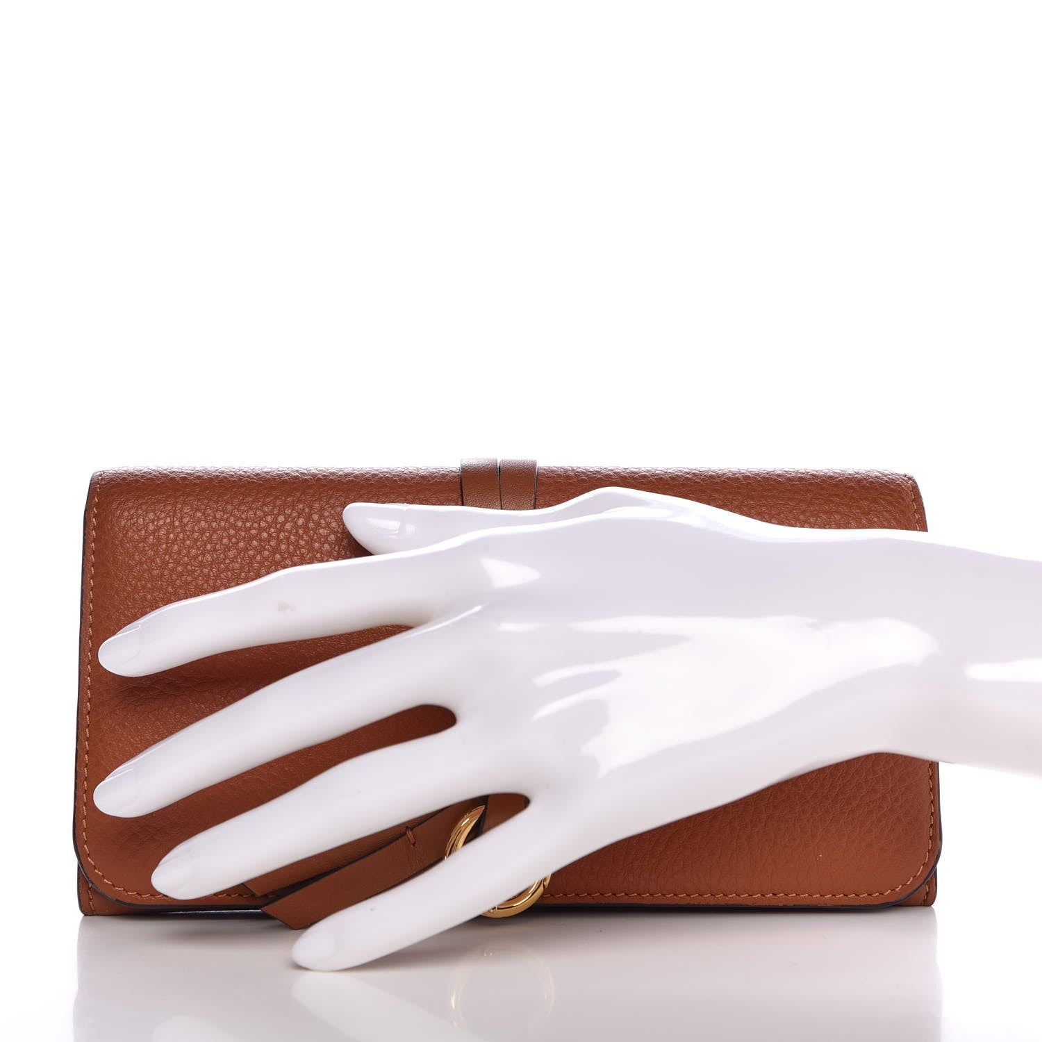 Chloe Calfskin Alphabet Long Wallet Brown 2 of 8