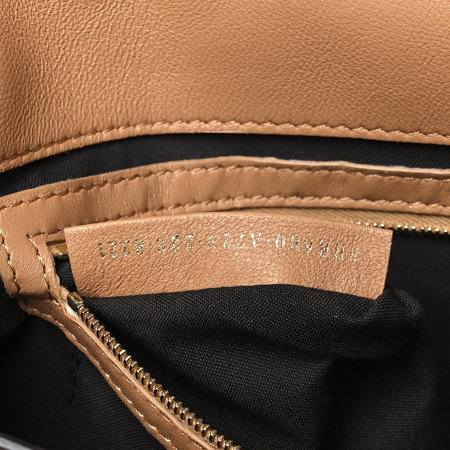 Fendi Nappa FF 1974 Embossed Baguette Miele Scuro 7 of 14