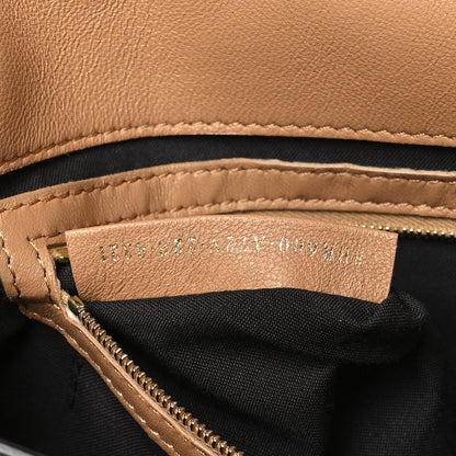 Fendi Nappa FF 1974 Embossed Baguette Miele Scuro 7 of 14