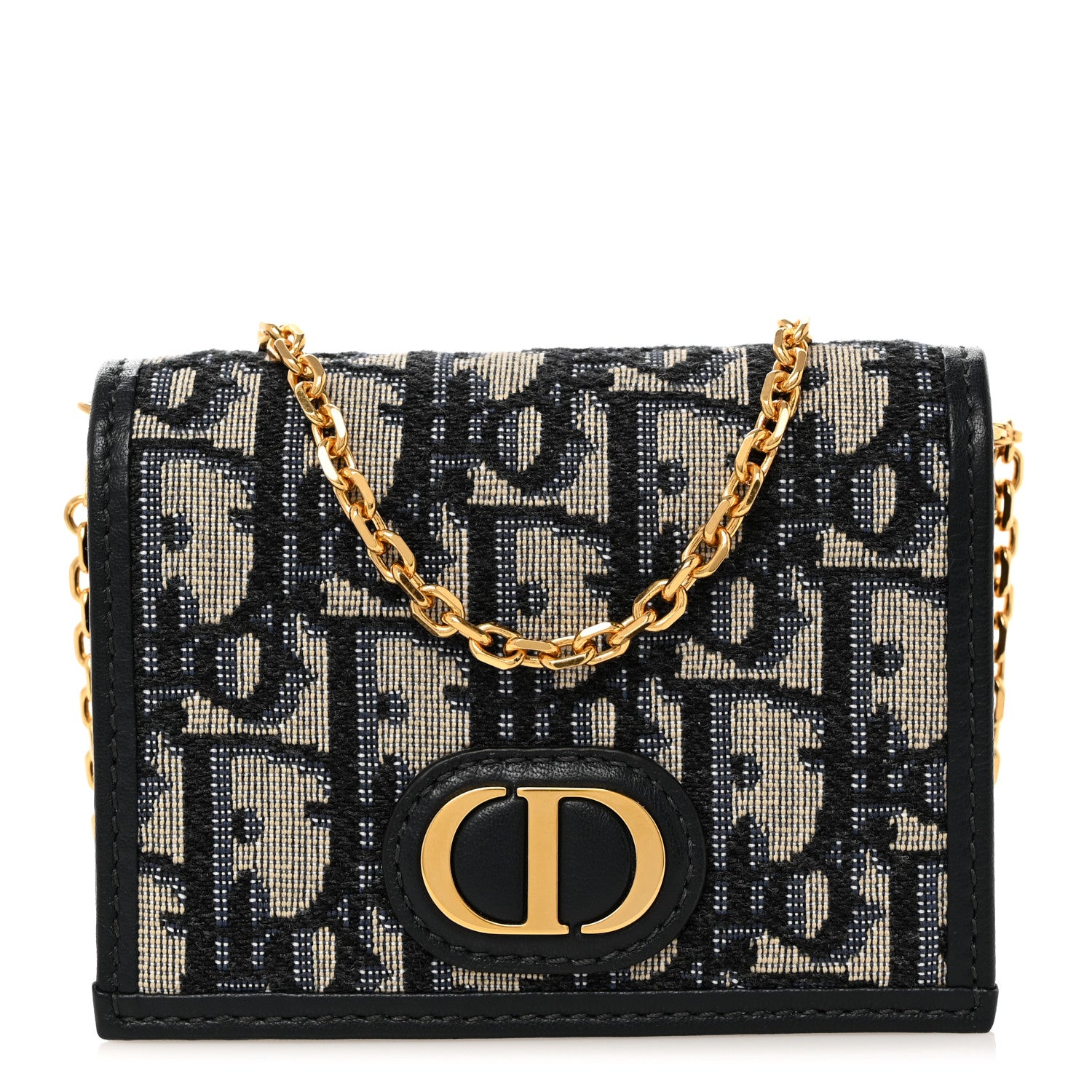 Christian Dior Oblique Nano 30 Montaigne Pouch Blue 1 of 8