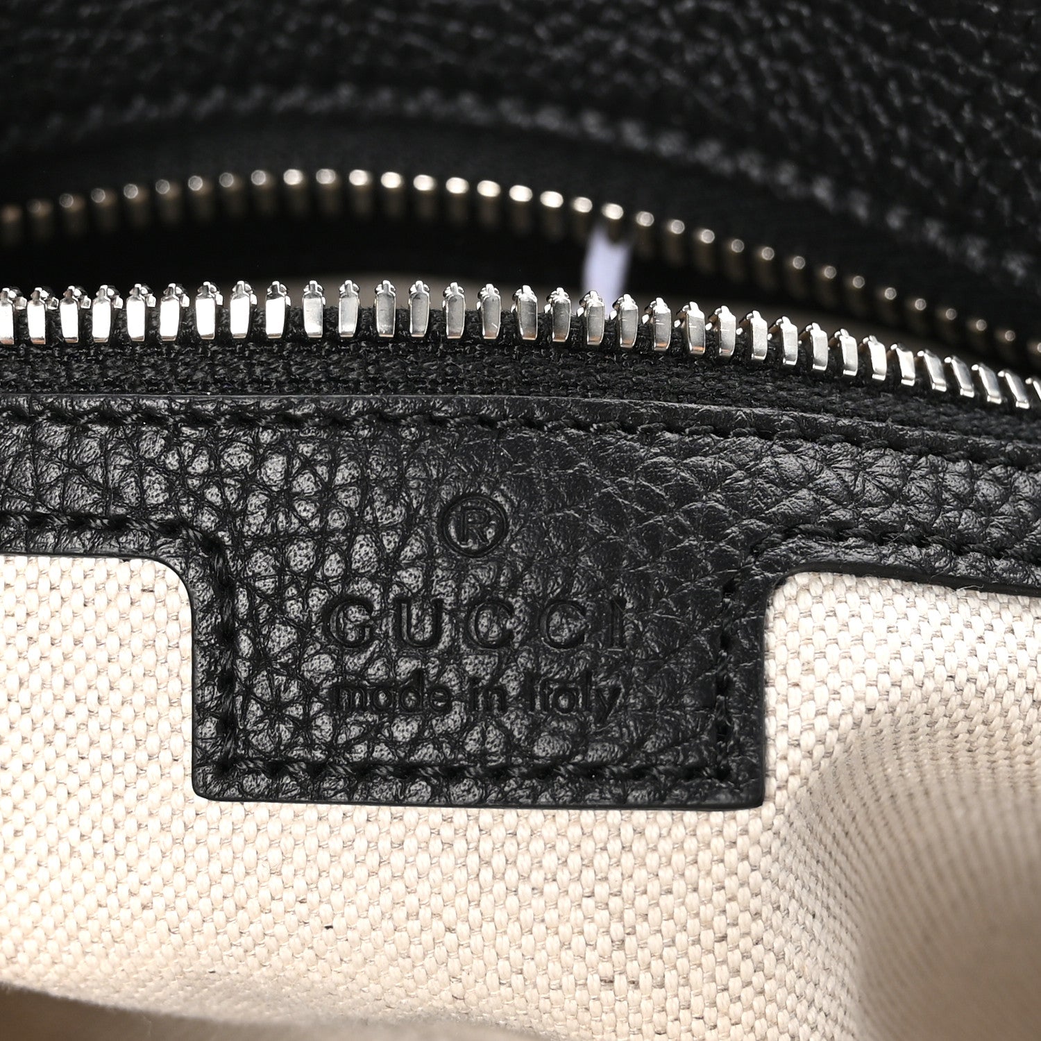 Gucci Piuma Calfskin Jumbo GG Embossed Medium Messenger Bag Black 6 of 10