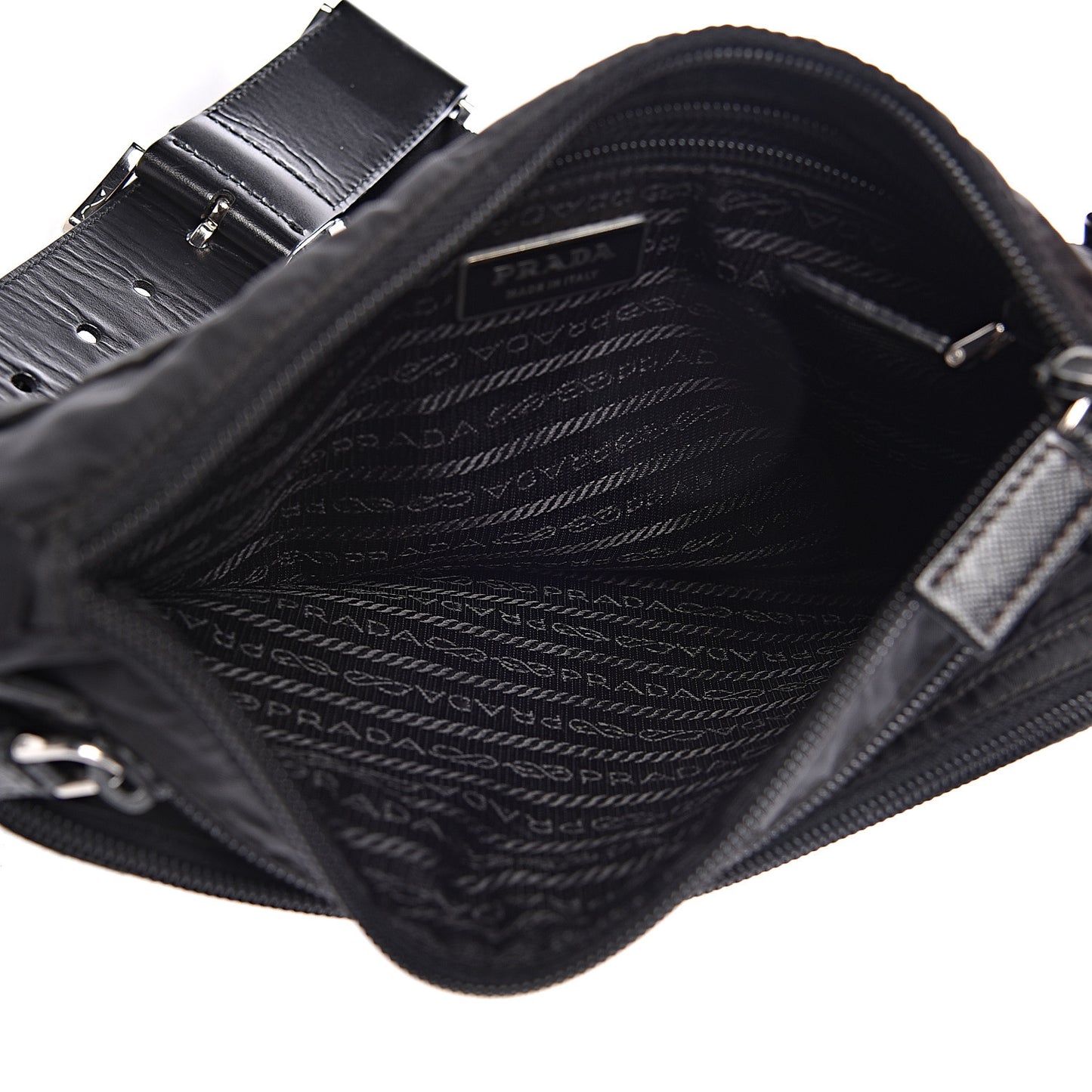 Tessuto Nylon Belt Bag Black