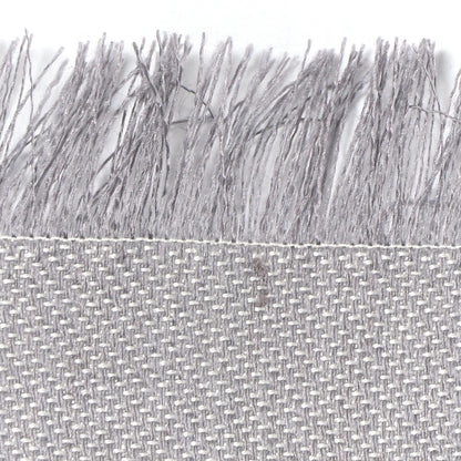 Louis Vuitton LOUIS VUITTON Wool Silk Monogram Denim Shawl Pearl Grey 6 of 6