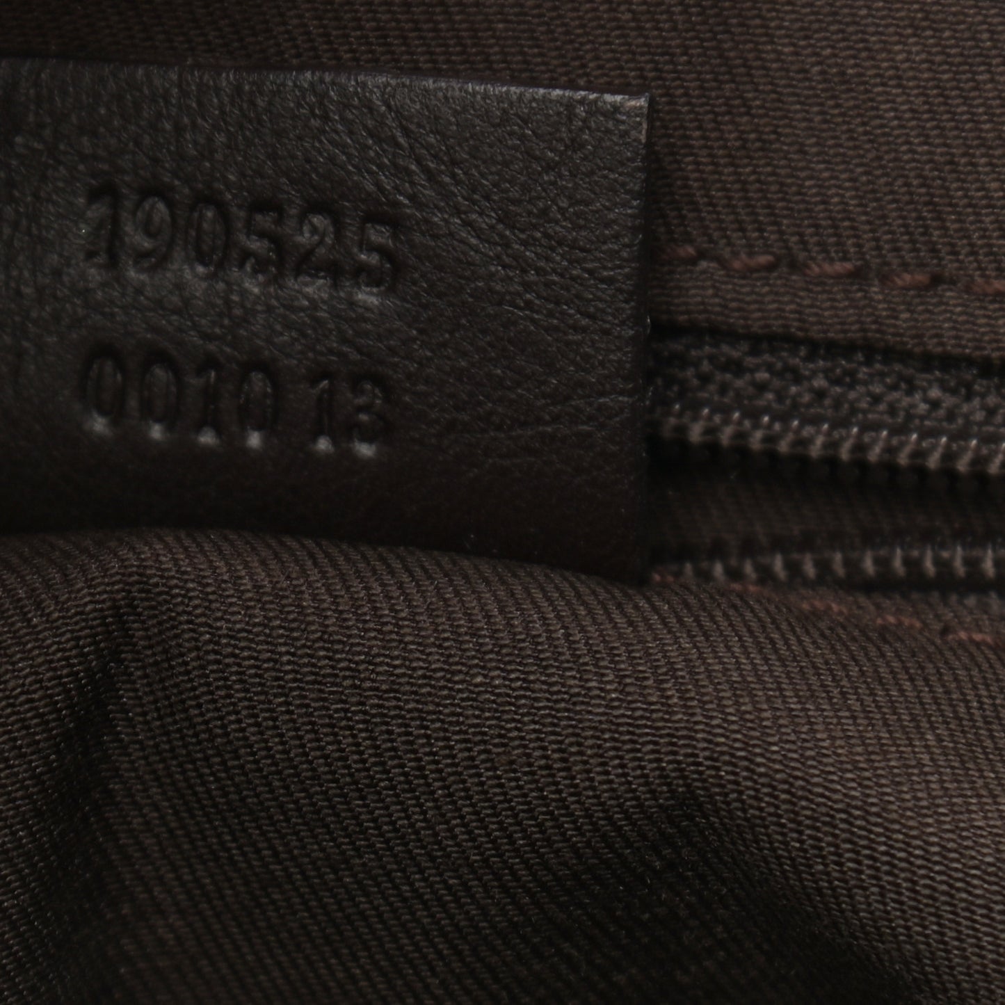 Monogram Medium D Gold Ring Hobo Dark Brown