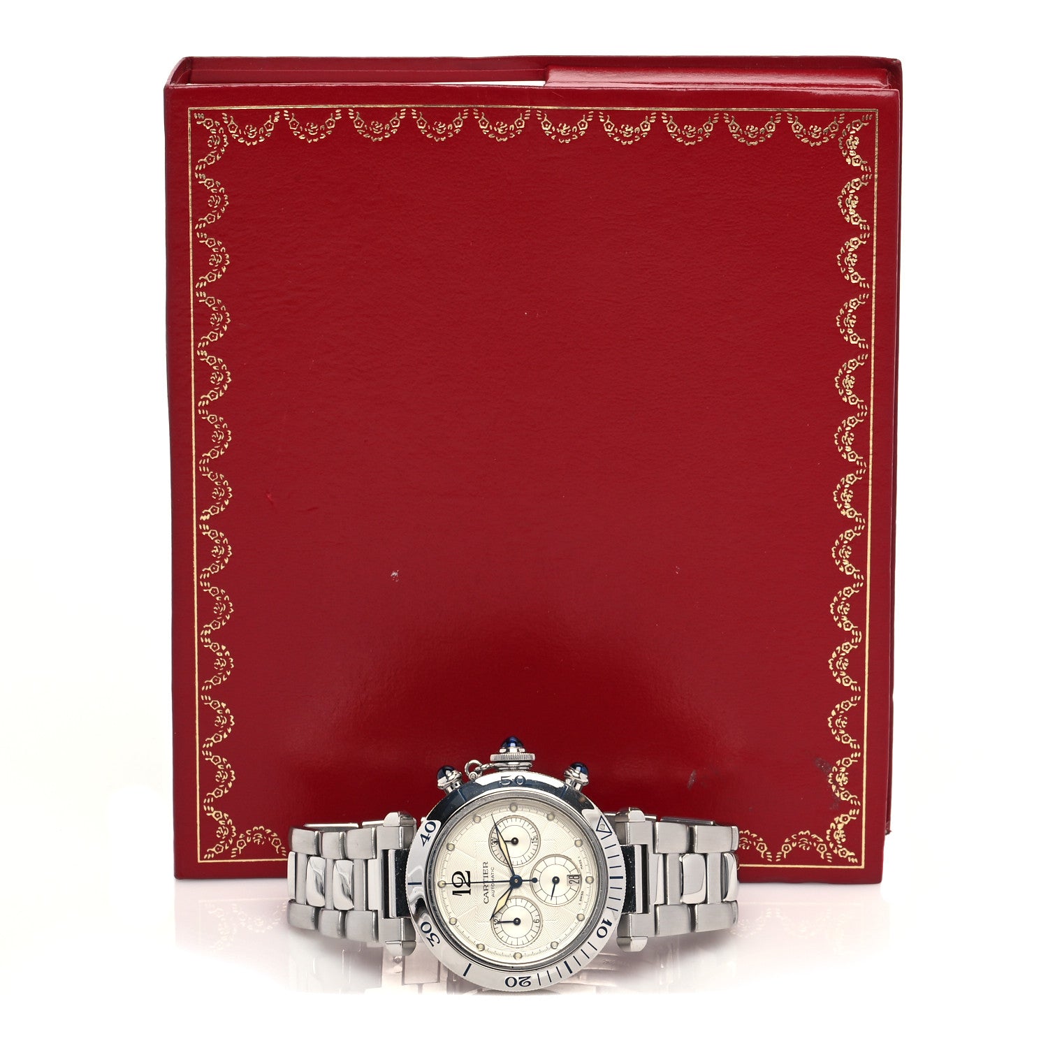 Cartier Stainless Steel 38mm Pasha C Chronograph Automatic Watch 5 of 5