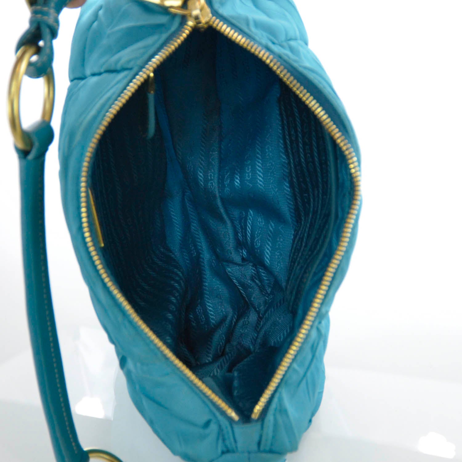 Prada Tessuto Nylon Quilted Shoulder Bag 7 of 8