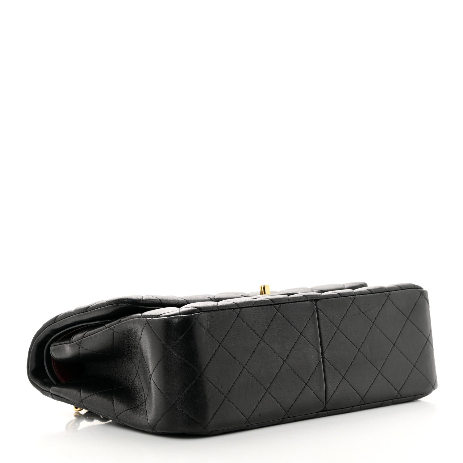 Chanel Lambskin Quilted Jumbo Double Flap Black 4 of 19