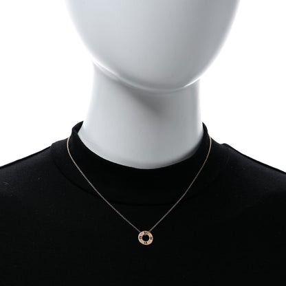 Tiffany 18K Rose Gold Diamond Atlas Pierced Pendant Necklace 2 of 4