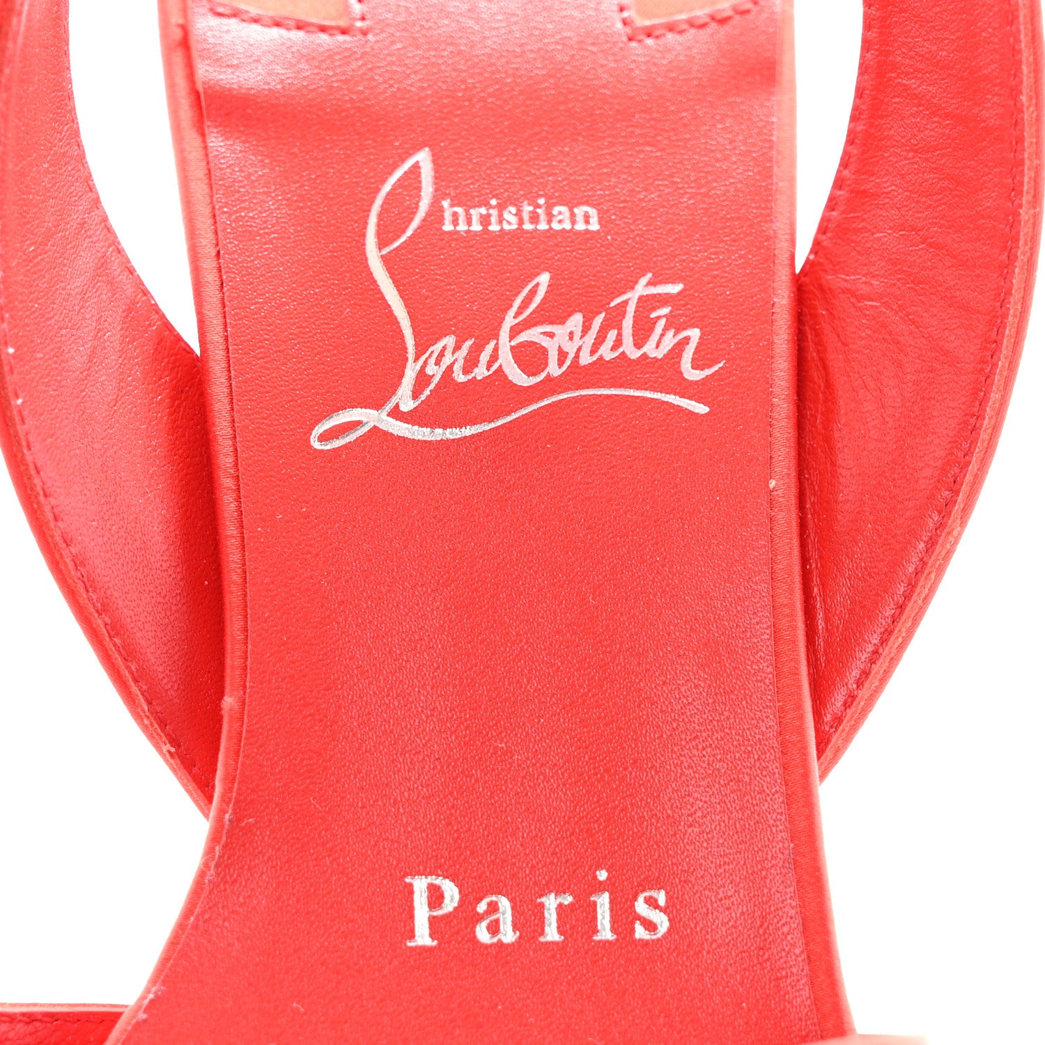 Christian Louboutin Crepe Satin Supermariza 130 Sandals 38 Ole 7 of 8